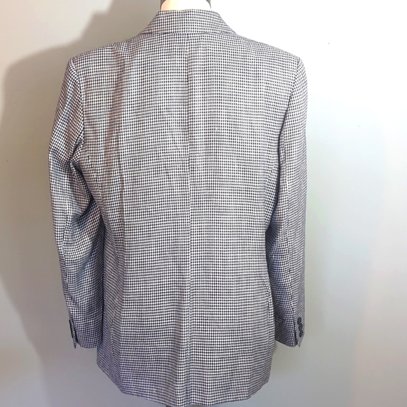 Vintage 80/90's Pendleton black/ white Houndstooth blazer, sz 12. - Picture 3 of 10